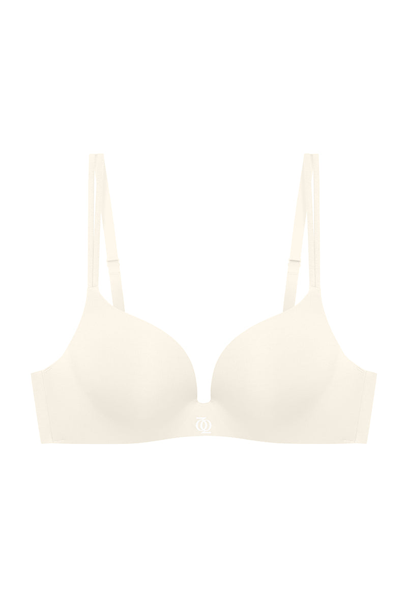 Second Skin Teardrop Push Up Bra Vanilla