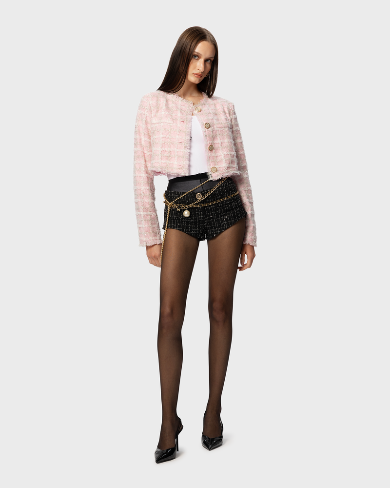 ASAP Tweed Shorts Black