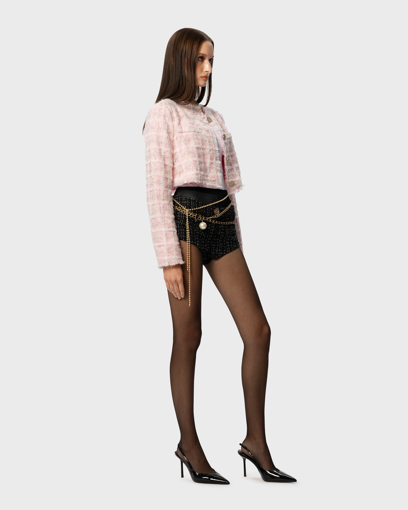 ASAP Tweed Shorts Black