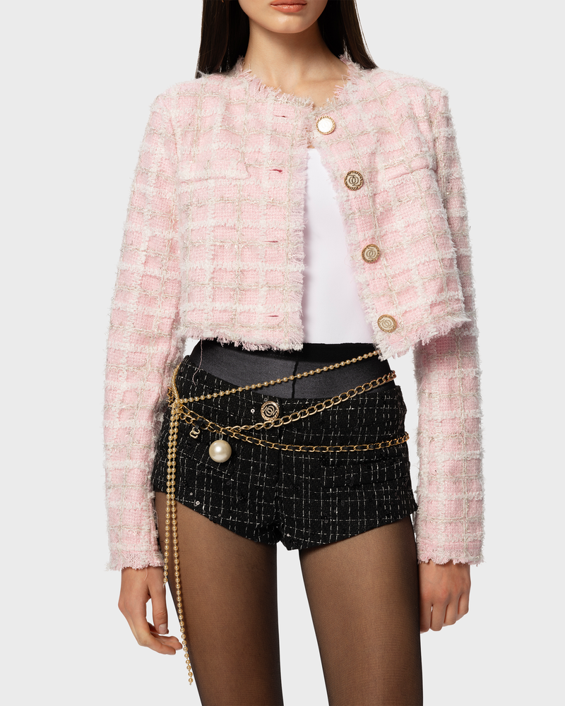 ASAP Tweed Shorts Black