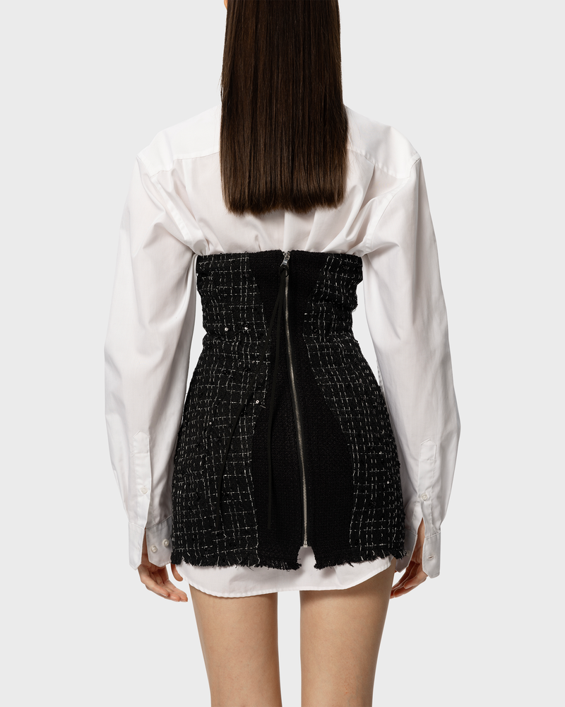 Out Of Office Tweed Dress Black