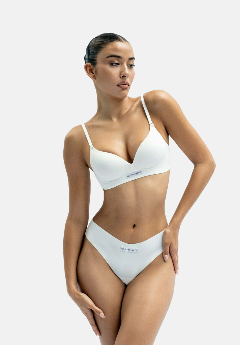 Second Skin Brazilian Panty White
