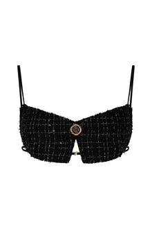 ASAP Tweed Top Black