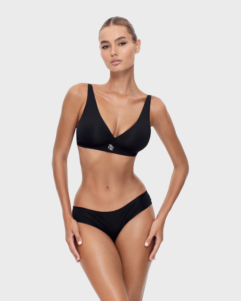 Second Skin Push Up Bralette Black QQ