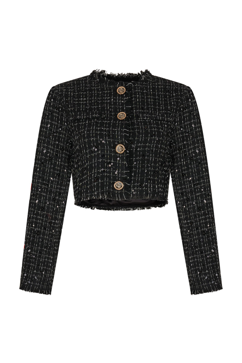 ASAP Tweed Jacket Black