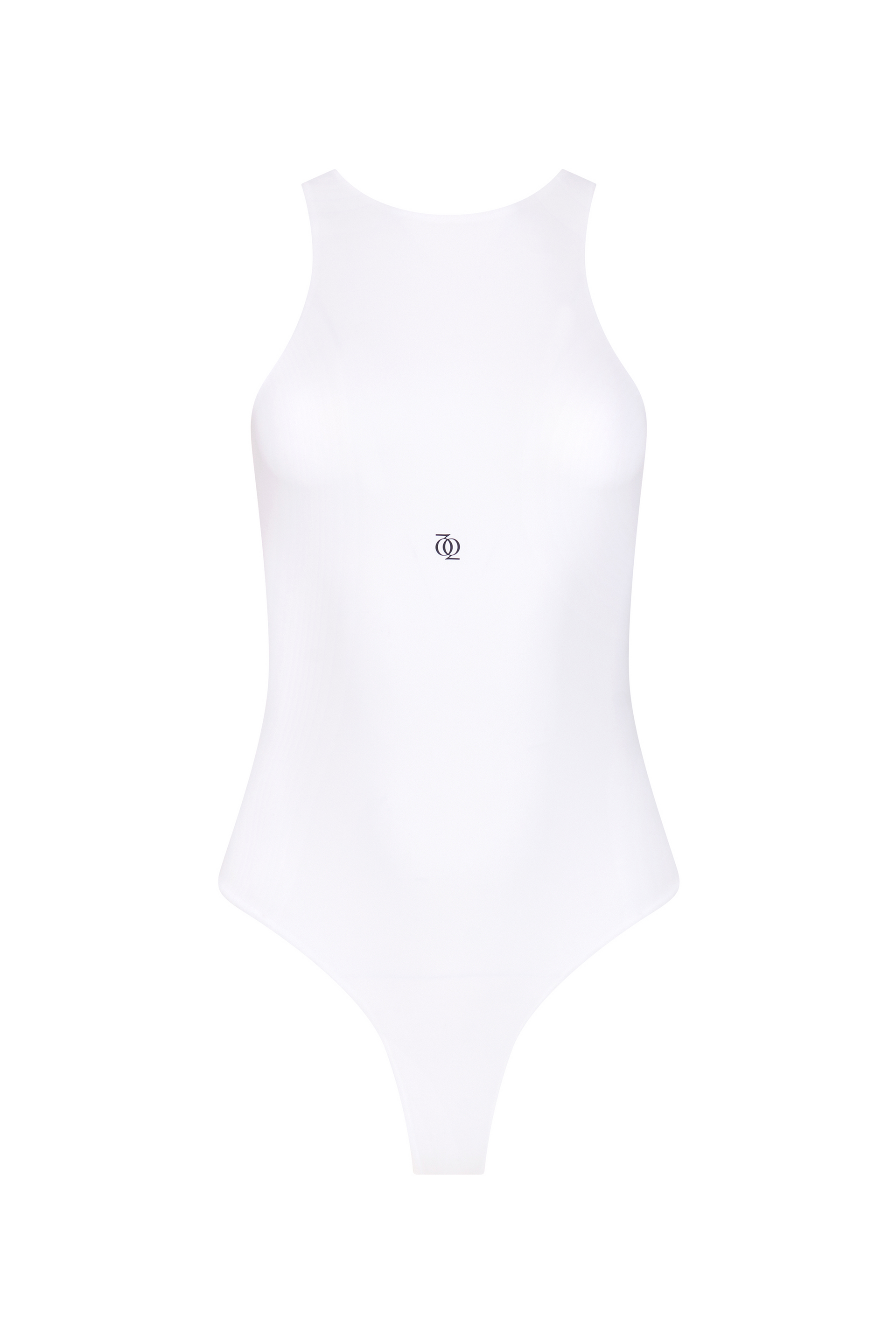 Second Skin High-Neck Bodysuit White