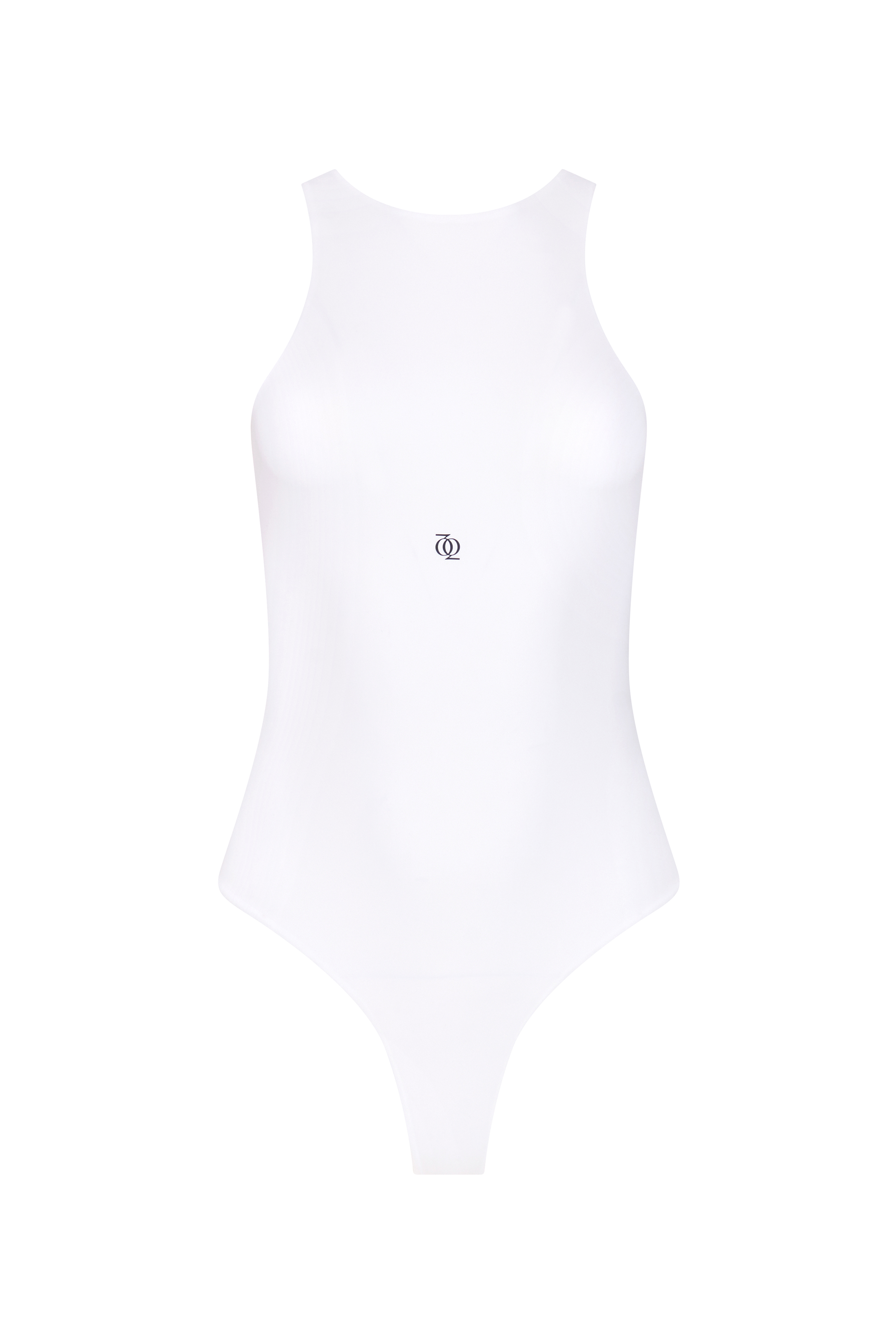 Second Skin High-Neck Bodysuit White