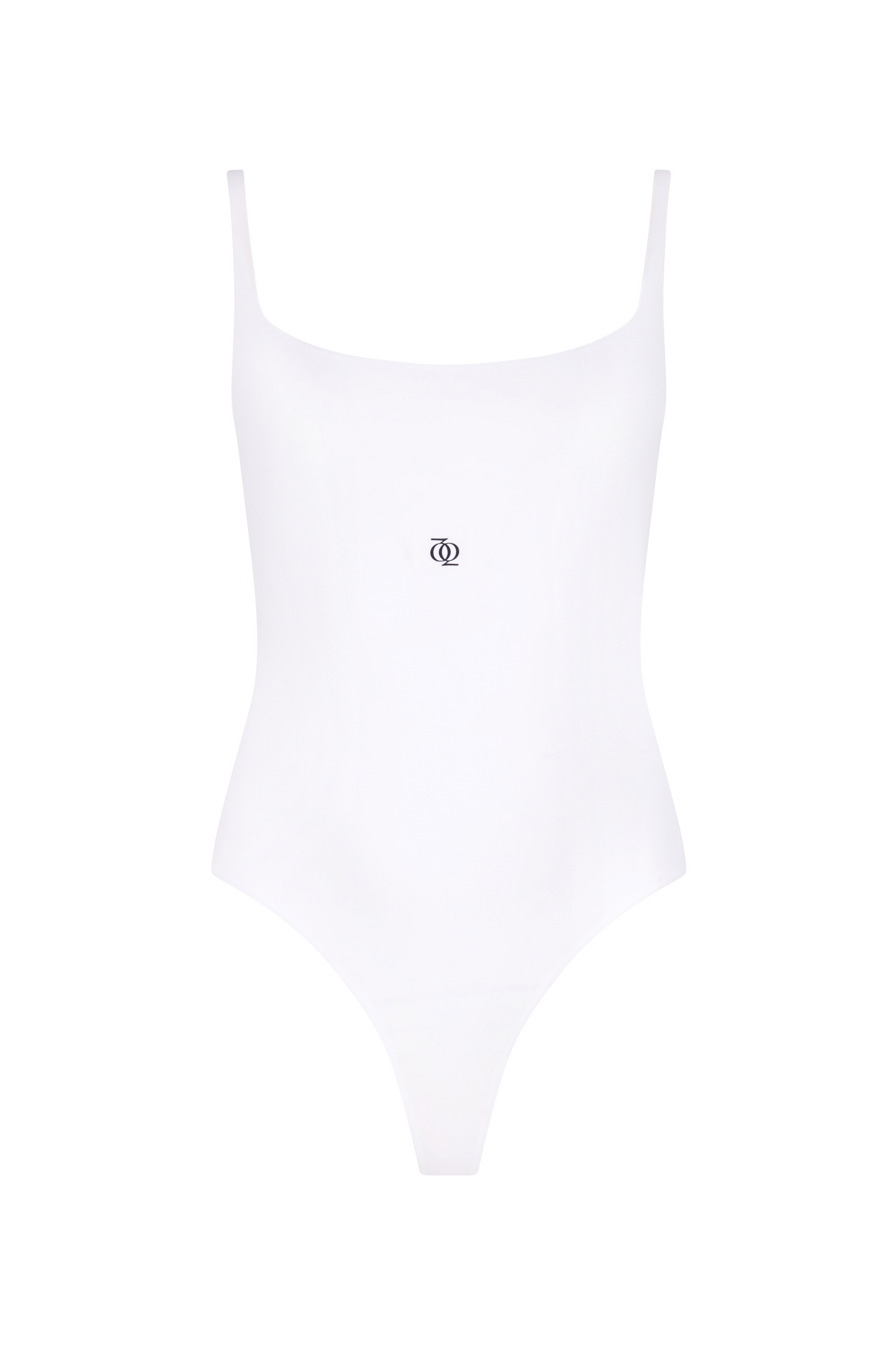 Second Skin Square-Neck Bodysuit White