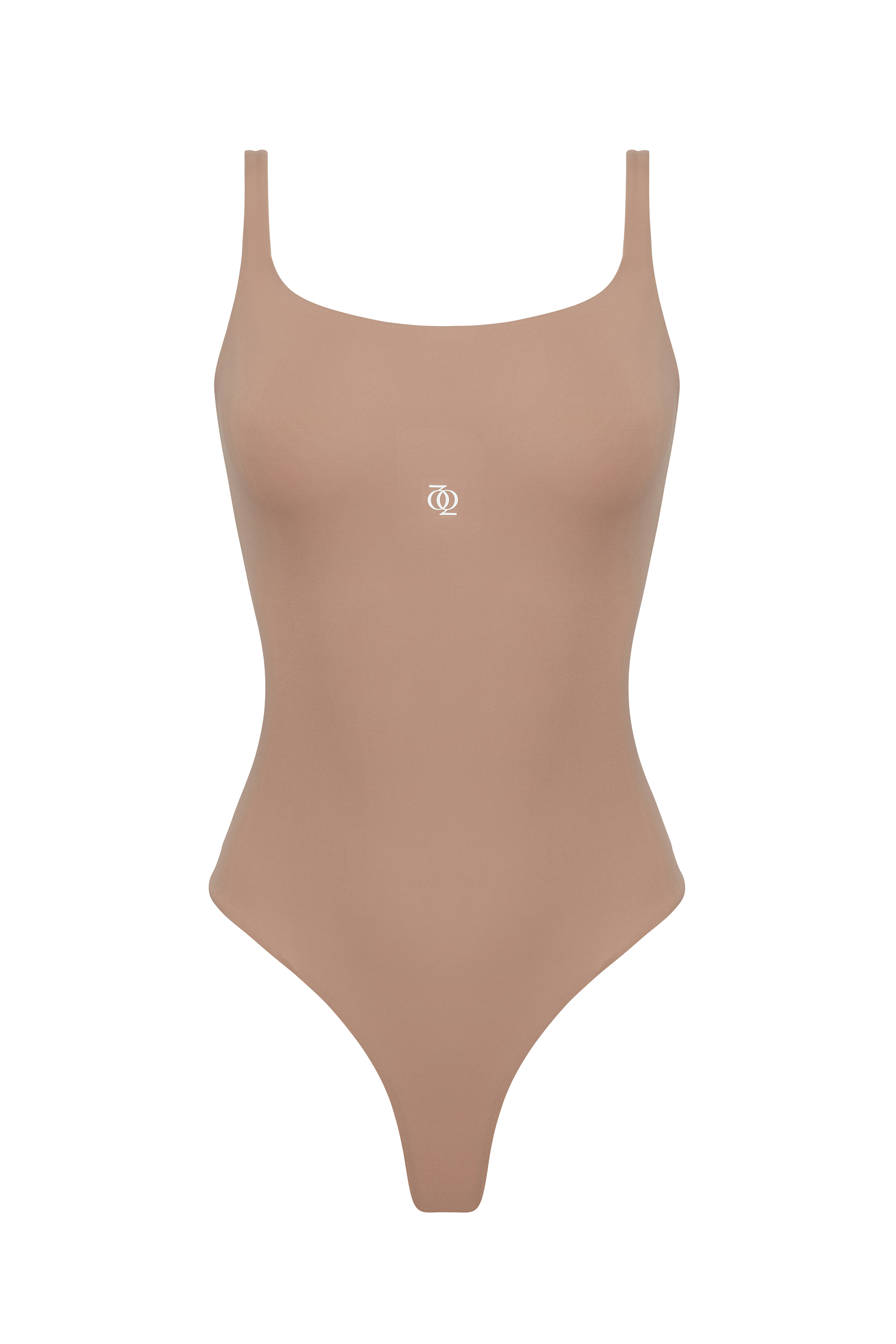 Second Skin Square-Neck Bodysuit Nude