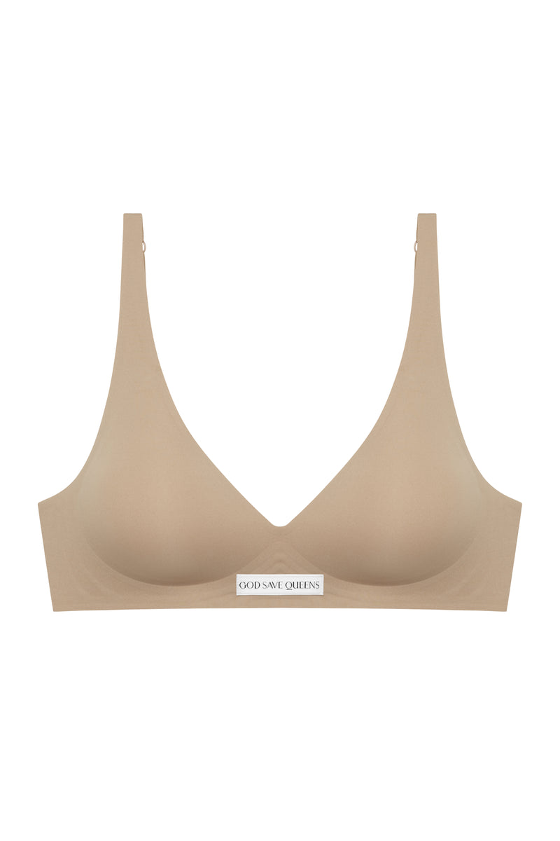 Second Skin Push Up Bralette Mocha
