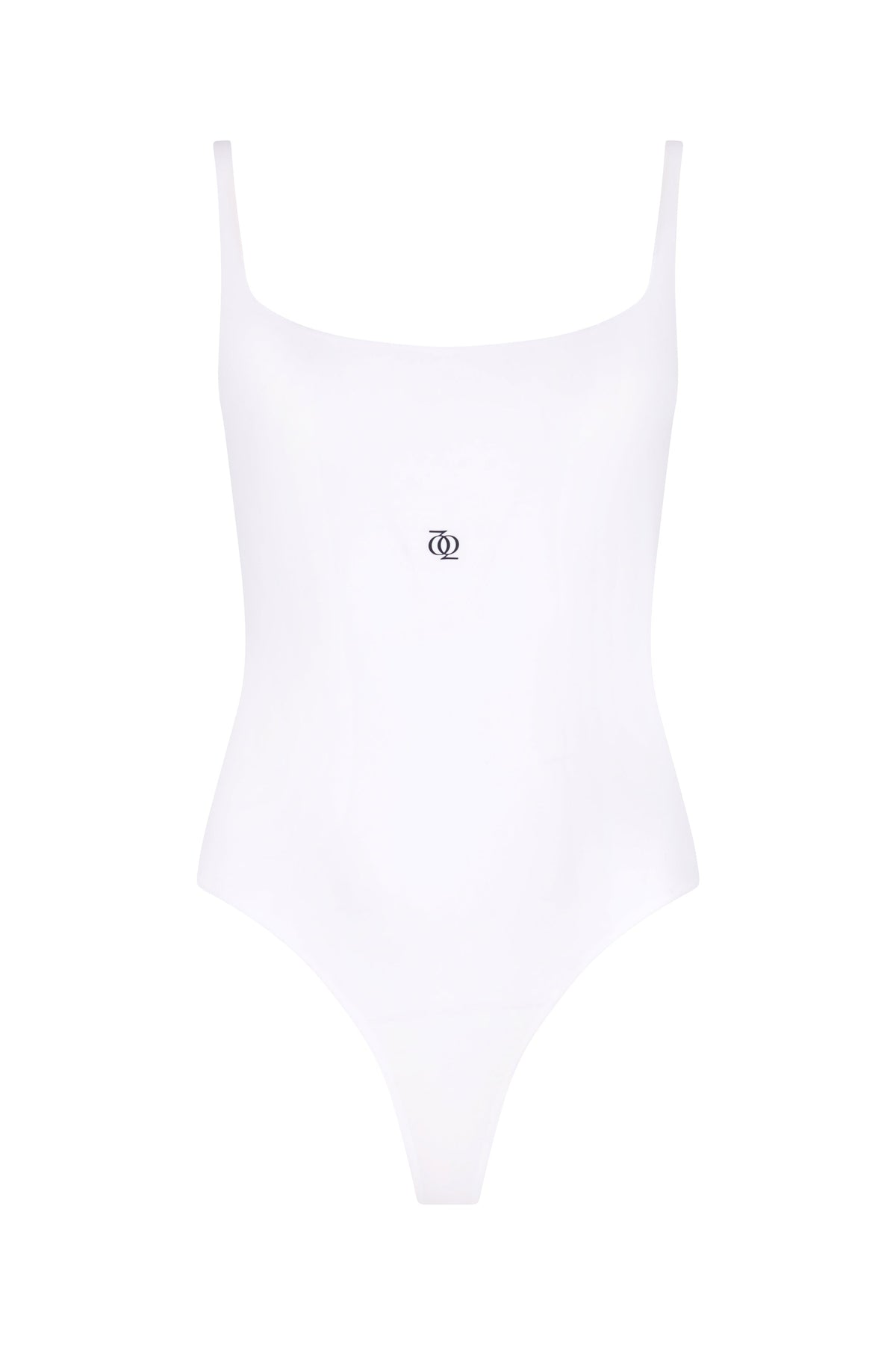 Second Skin Square-Neck Bodysuit White