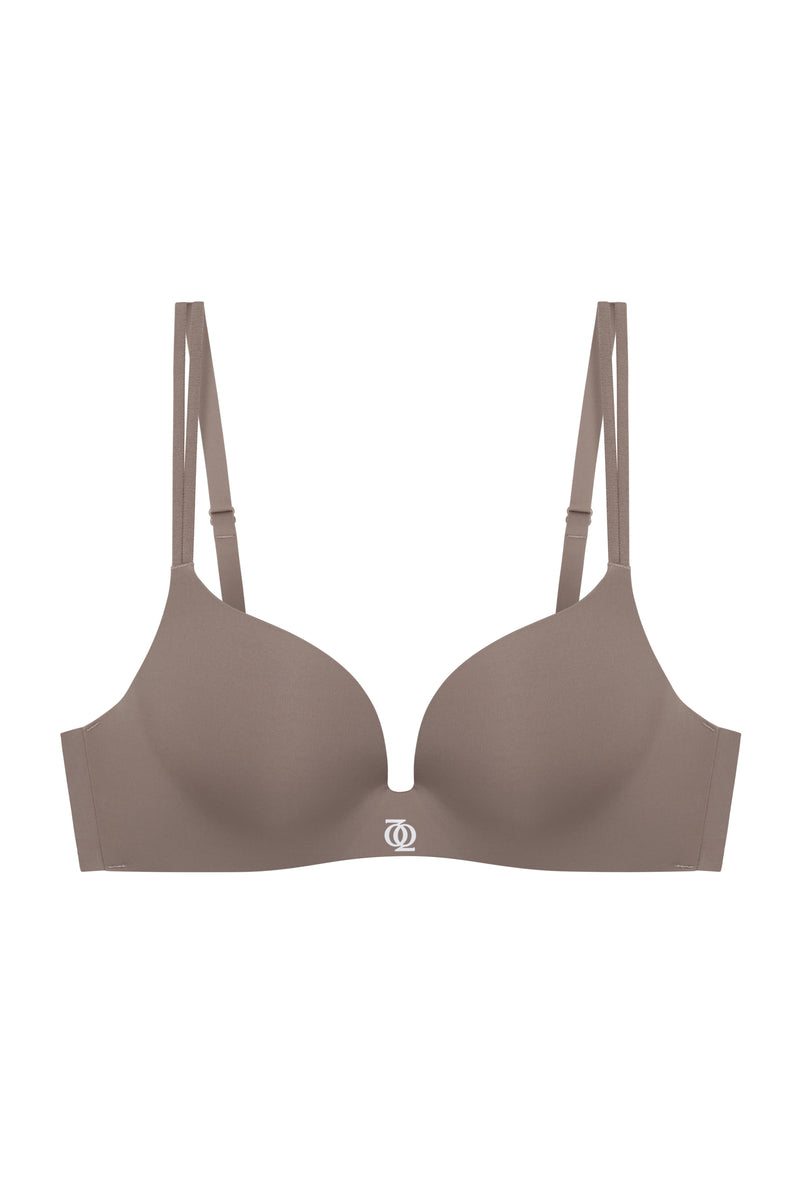 Second Skin Teardrop Push Up Bra Mushroom