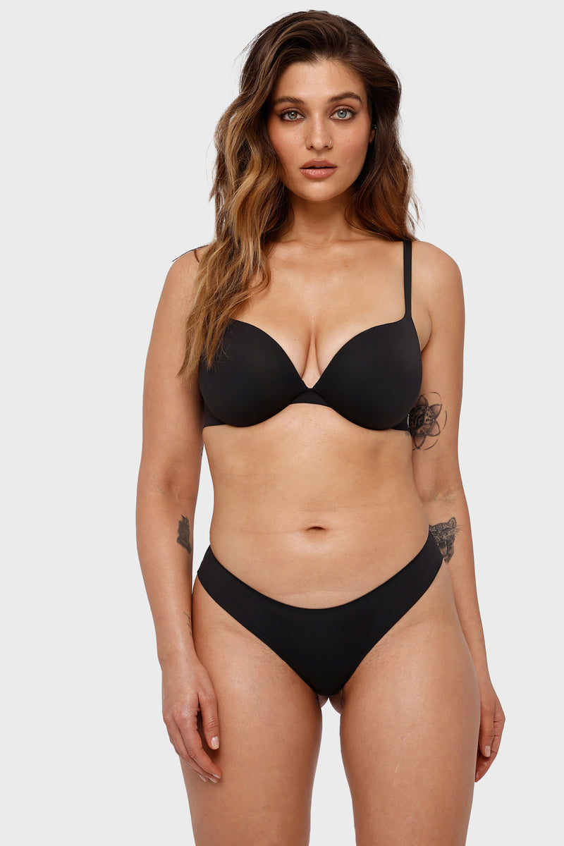 Second Skin Ultimate Push-Up Bra Graphite