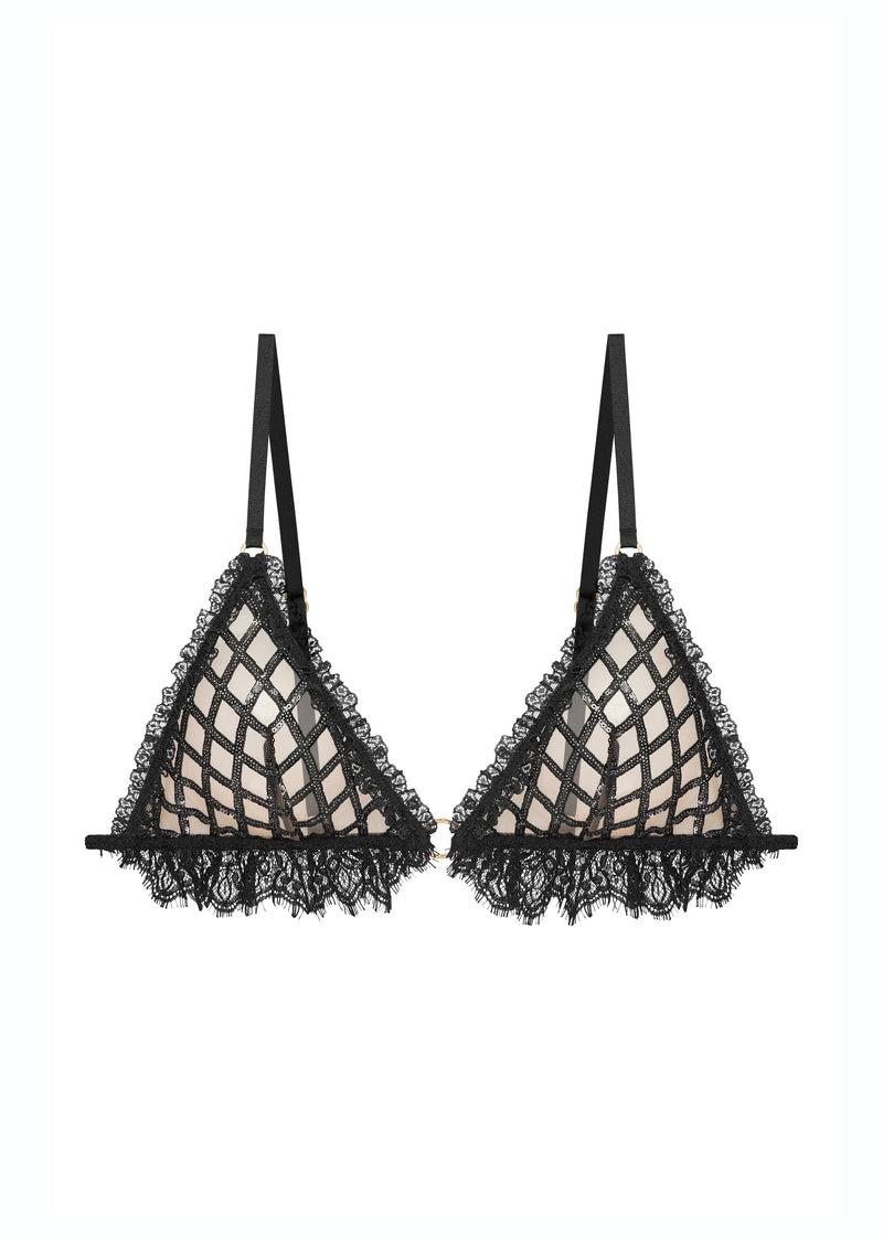 Valentina Bralette Black