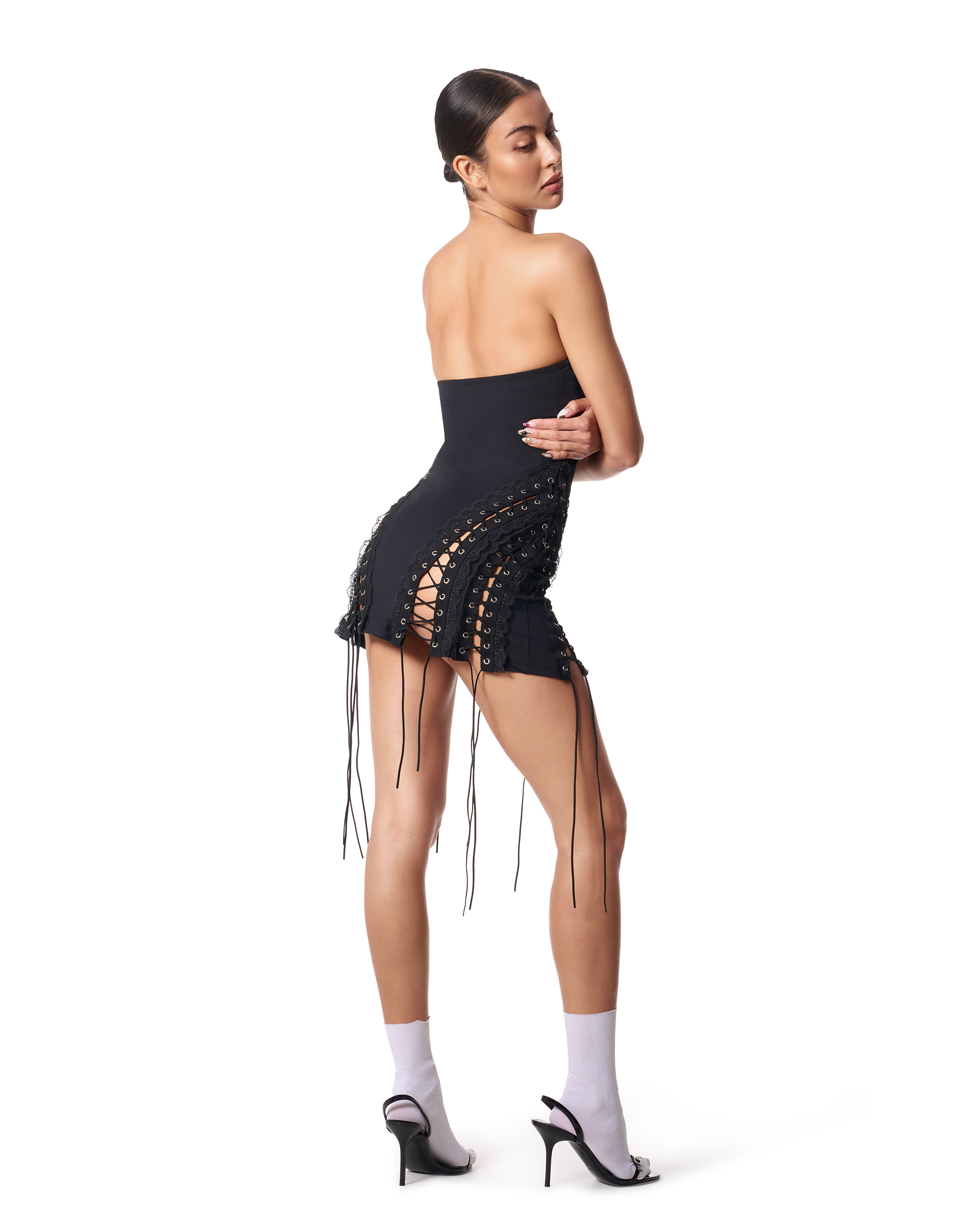 Sorry I'm Late Dress Black